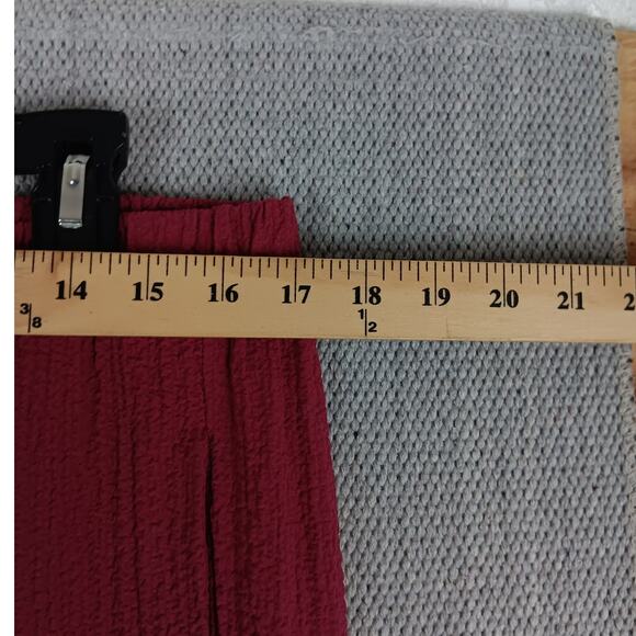 Bedford Fair Vintage Track Suit Set Womens Large Maroon Crepe Fabric Fall Casual - Picture 12 of 16